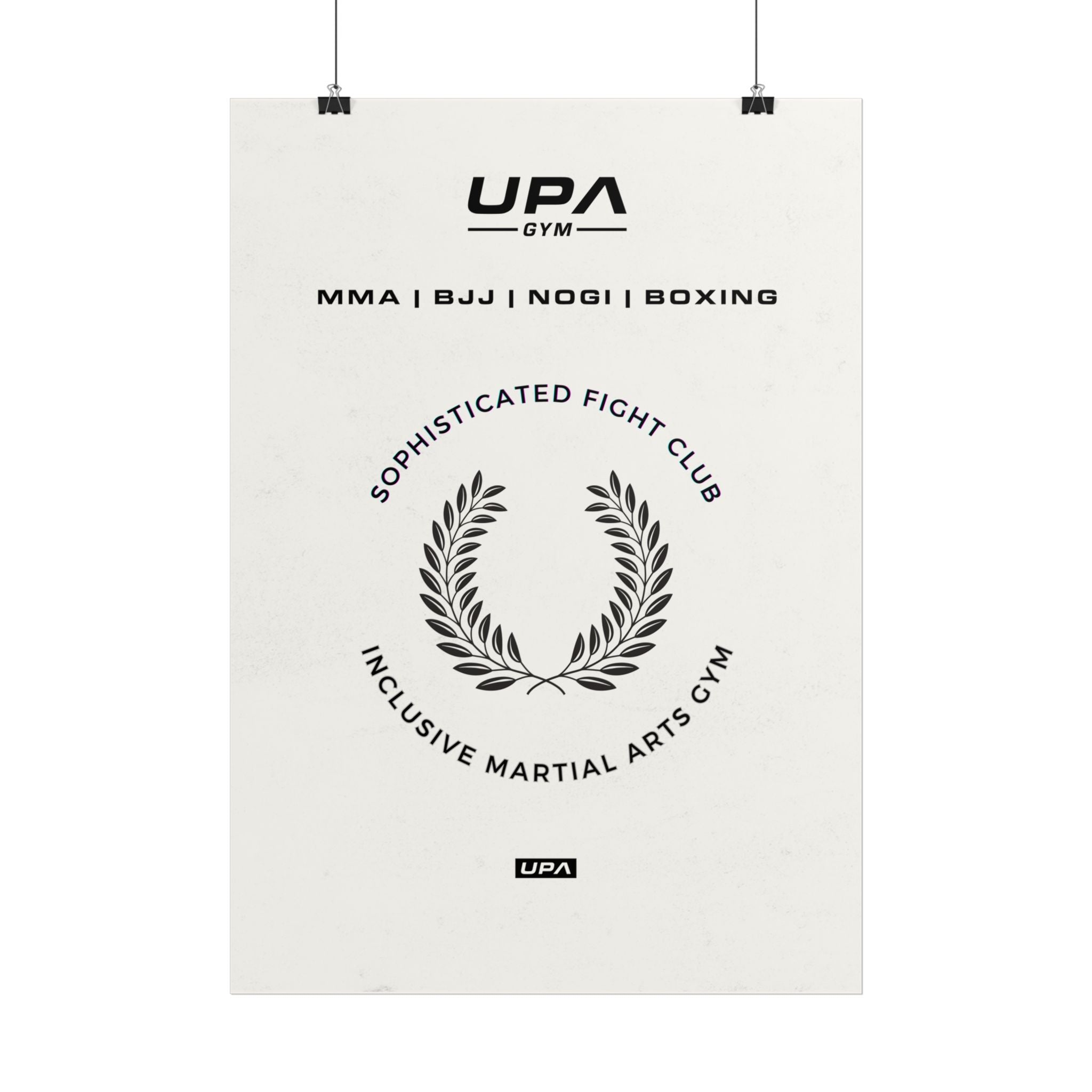 Upa Gym Poster Nr. 2 - Upa Gym x Fight Club